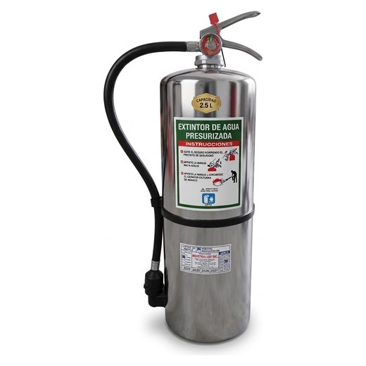 Extintor de agua presurizada de 2.5 litros